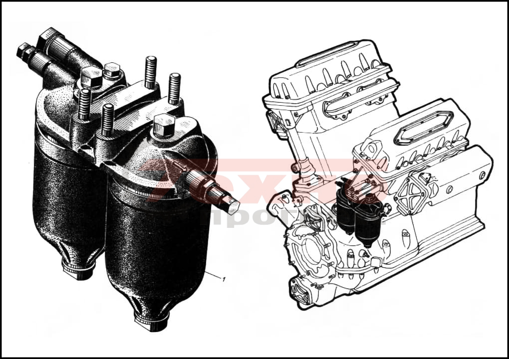Запчасти Топливный фильтр Д12 (Ч15/18)
