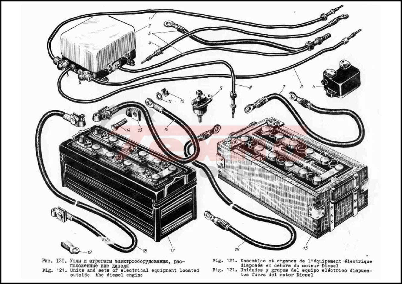 Запчасти Узлы и агрегаты эл.оборудования вне дизеля Д6, 3Д6, 7Д6 (Ч15/18)