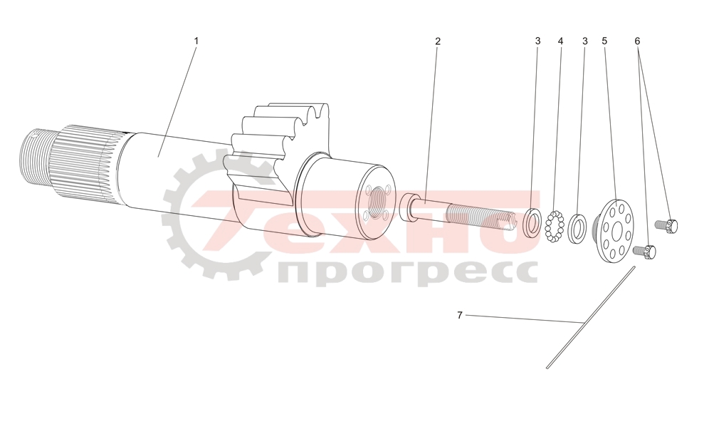 Сектор рулевого механизма 543-3401062 МЗКТ-79161